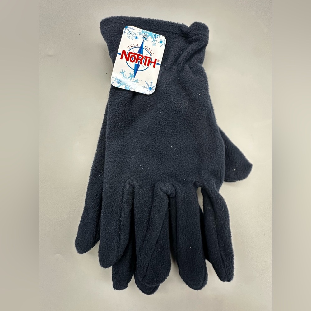 True Gear North Unisex Adult Black Fleece Gloves